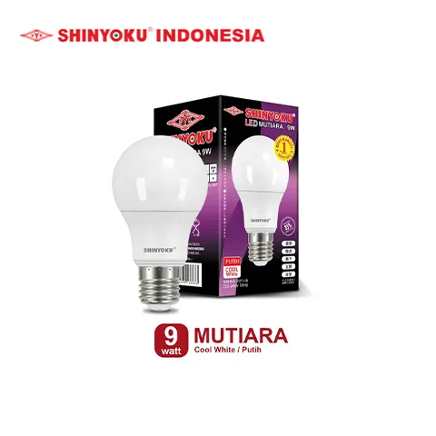 Shinyoku Lampu LED Mutiara 9W - Putih Putih E27 - Surabaya