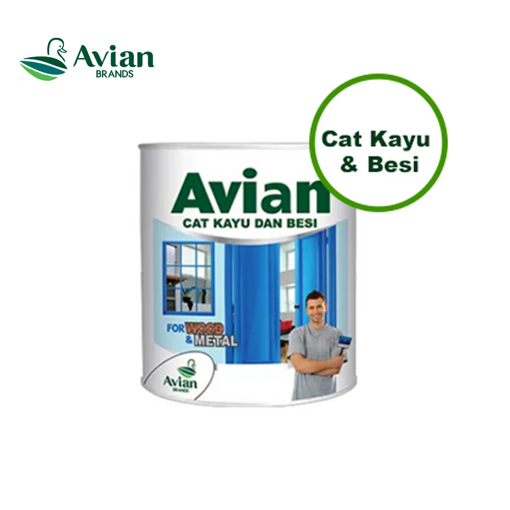 Avian Cat Kayu dan Besi 0,9 Liter Hitam - Abadi