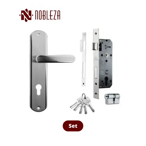 Nobleza Door Handle Prime Lyra Set - Surabaya