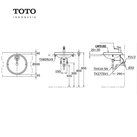 TOTO LW 518 J Pcs - Surabaya
