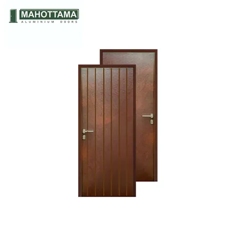 Mahottama Mas42 Brown - Pintu Aluminium 80 x 200 80 x 200 Cm Kanan - Surabaya