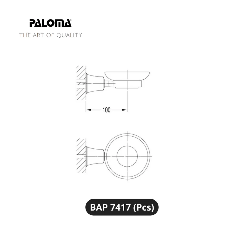 Paloma BAP 7417 Holder Tempat Sabun Batang Pcs - Surabaya