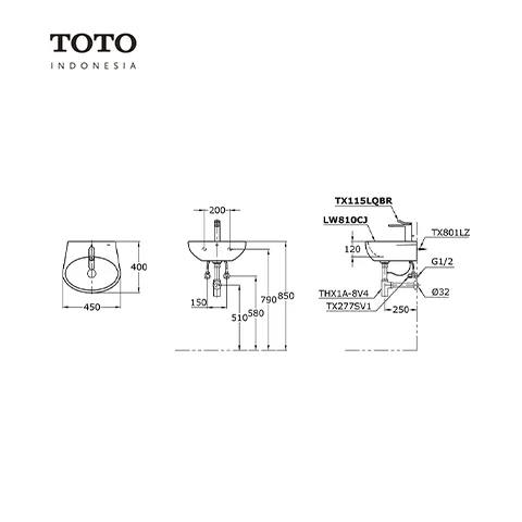 TOTO LE MUSE LW 810 CJ Pcs - Surabaya