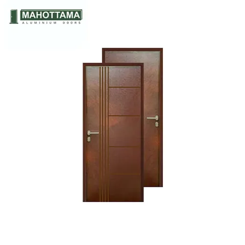 Mahottama Mas40 Brown - Pintu Aluminium 80 x 200 80 x 200 Cm Kiri - Surabaya