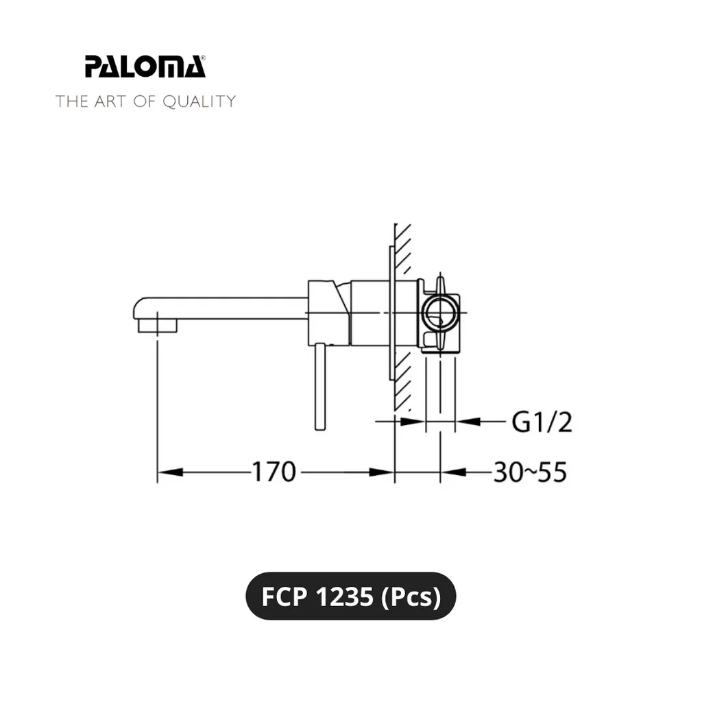 Paloma FCP 1235 Kran Wastafel