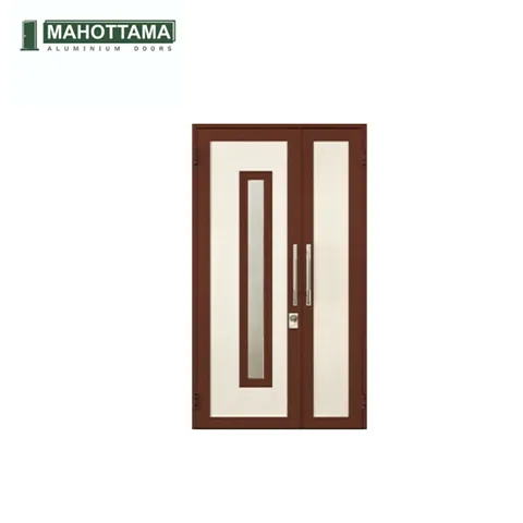 Mahottama 07 Ivory Brown - Pintu Aluminium 120 x 215 Cm 120 x 215 Cm Kanan - Surabaya