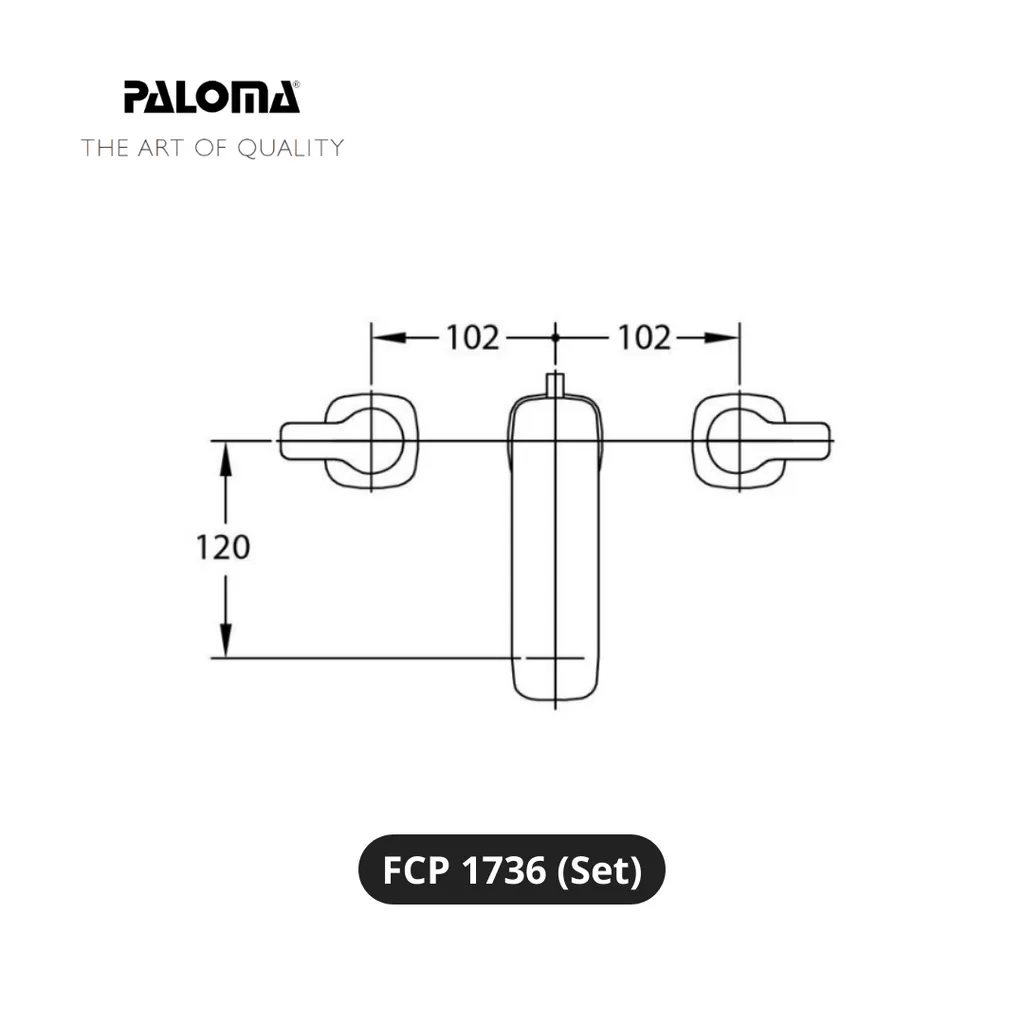 Paloma FCP 1736 Kran Wastafel Set - Surabaya