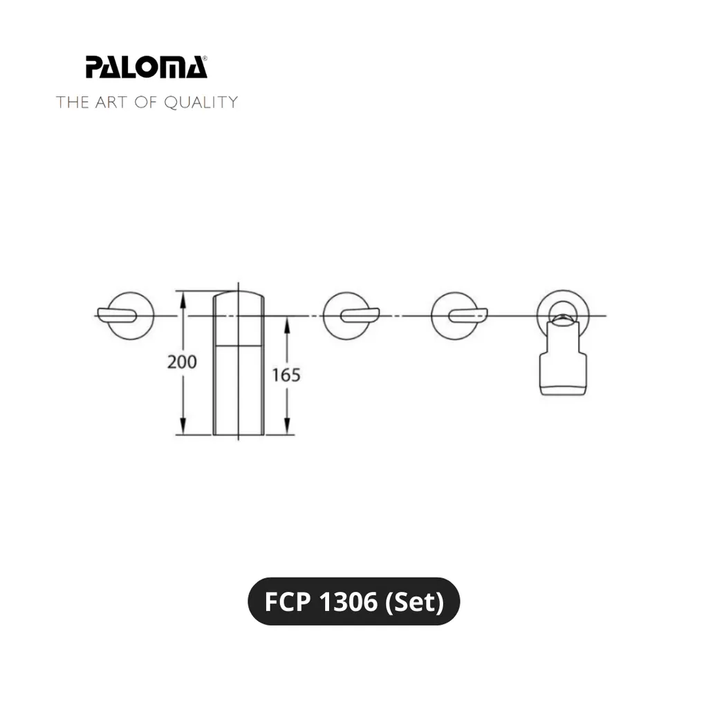 Paloma FCP 1306 Kran dan Shower Bathtub Set - Surabaya