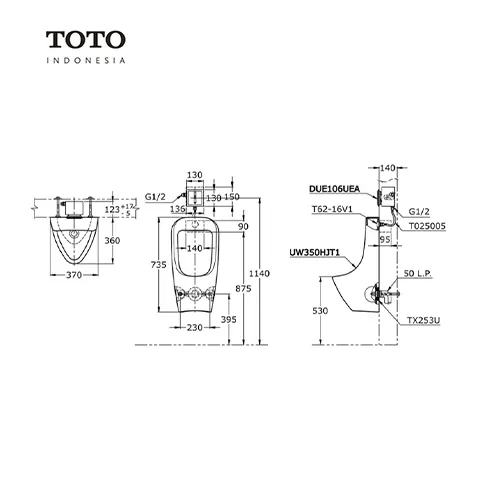 TOTO UW 350 HJT1
