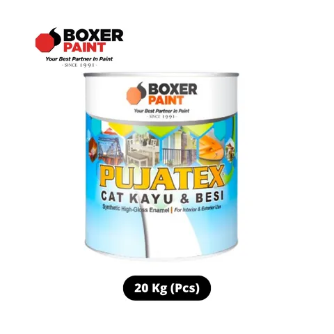 Boxer Paint Pujatex Cat Kayu & Besi 20 Kg BM-Black Matte - Surabaya