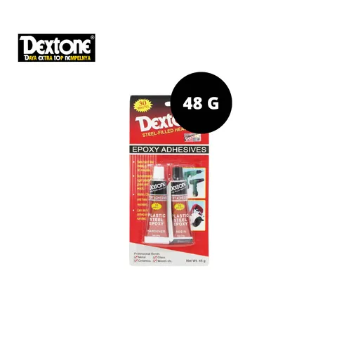 Dextone Epoxy Steel 30 Menit Lem Besi 48 Gram Tube - Prima Jaya
