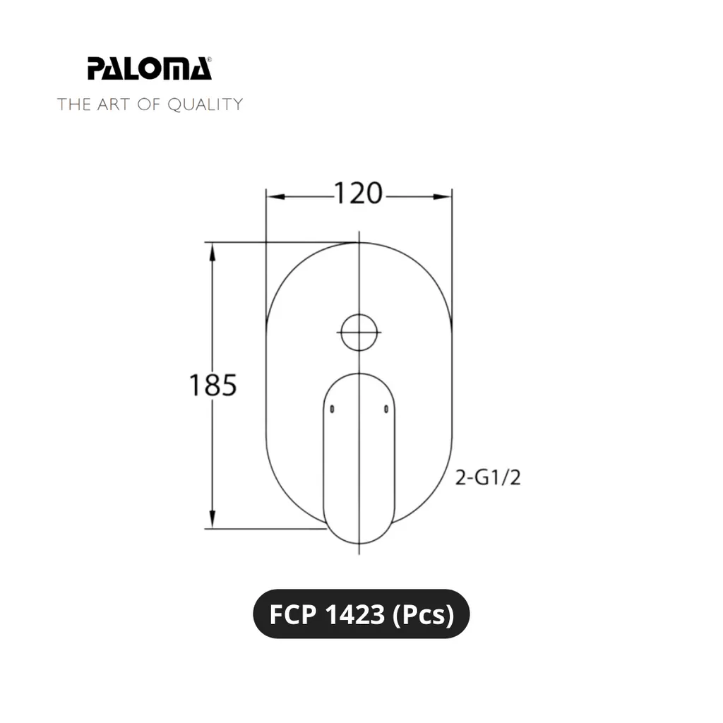 Paloma FCP 1423 Stop Kran 4-Way Tanam Dinding Pcs - Surabaya