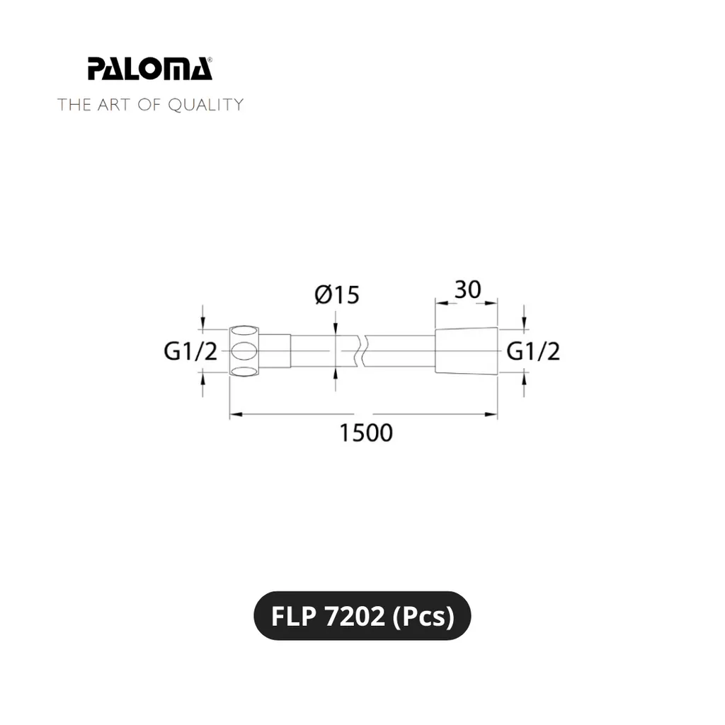 Paloma FLP 7202 Flexible Hose Selang Hand Shower Pcs - Surabaya