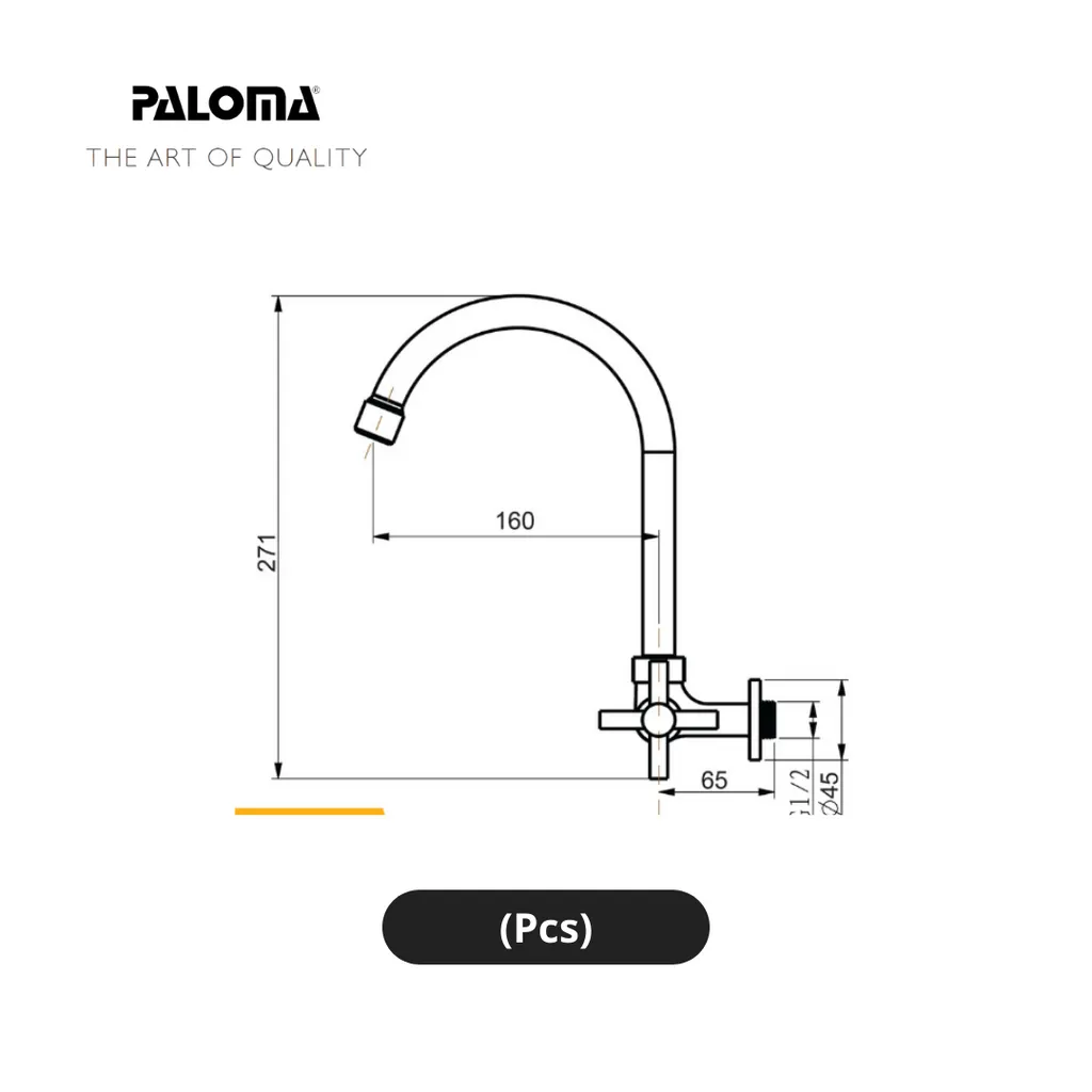 Paloma FCP 6363 Kran Angsa Dinding Pcs - Surabaya