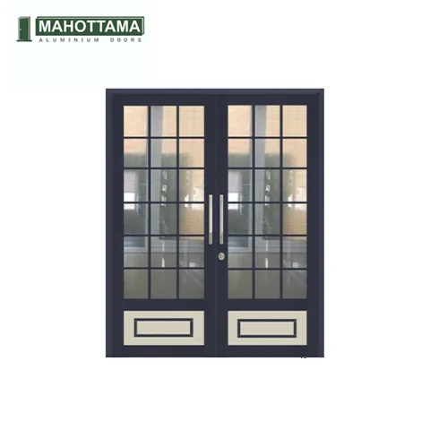 Mahottama Mas31 Ivory Dark Grey - Pintu Aluminium 174 x 215 175 x 215 Cm - Surabaya