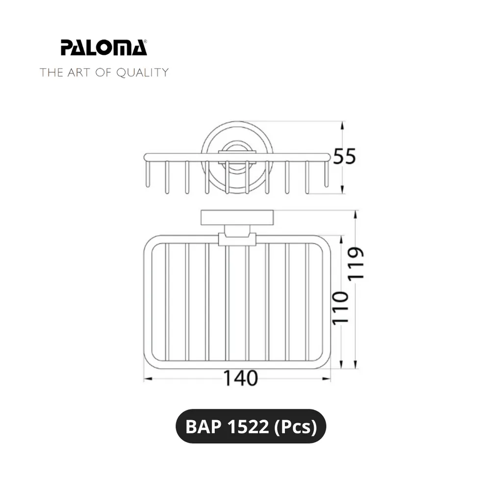 Paloma BAP 1522 Holder Tempat Sabun Batang Pcs - Surabaya