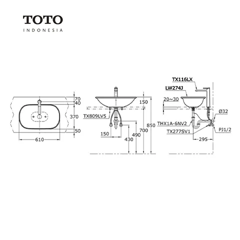 TOTO ALISEI LW 274 J