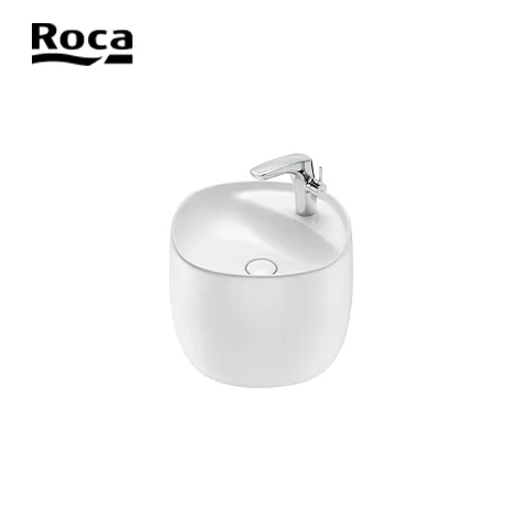 Roca Wall-hung FINECERAMIC® basin semipedestal 46 Cm x 47 Cm x 38 Cm - Surabaya