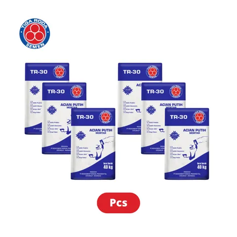 Tiga Roda TR 30 Acian Putih Mortar 40 Kg - Nurul Huda 2