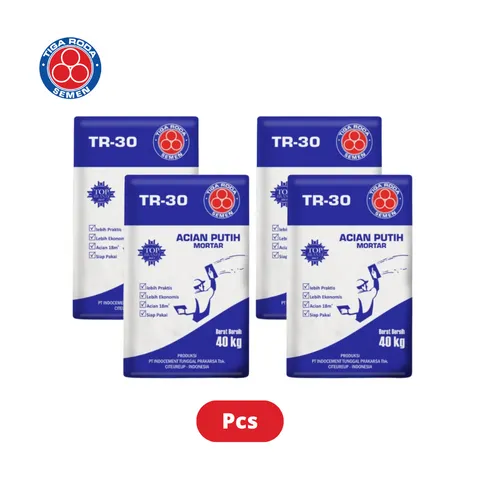 Tiga Roda TR 30 Acian Putih Mortar 40 Kg - Tawi Makmur 2
