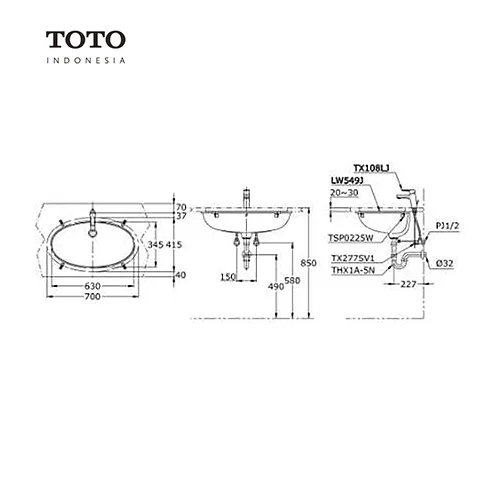 TOTO LW 549 J