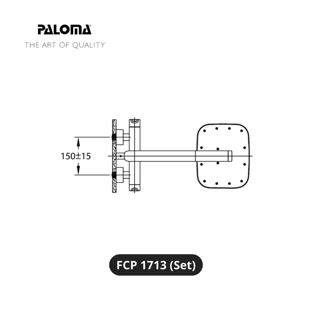 Paloma FCP 1713 Kran Shower Tiang Set - Surabaya