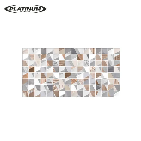 Platinum Keramik Tiffany Rec Grey Decor Embossed 30 Cm x 60 Cm - Surabaya