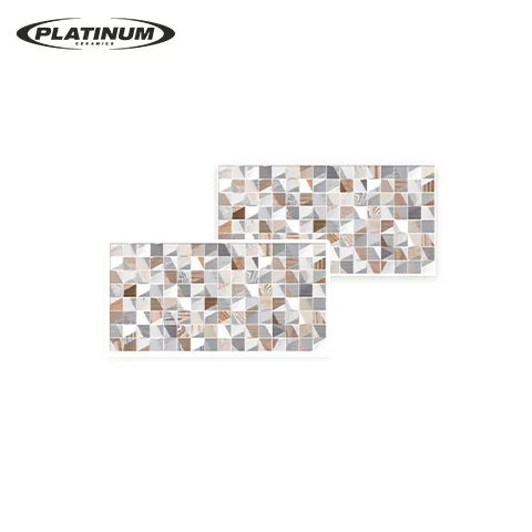 Platinum Keramik Tiffany Rec Grey Decor Embossed 30 Cm x 60 Cm - Surabaya