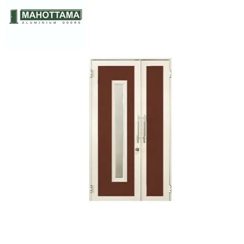 Mahottama 07 Brown Ivory - Pintu Aluminium 120 x 215 Cm 120 x 215 Cm Kiri - Surabaya