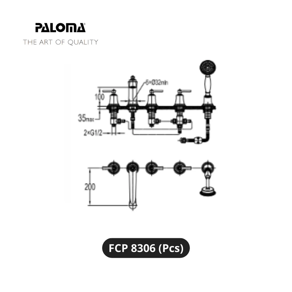 Paloma FCP 8306 Kran Wastafel