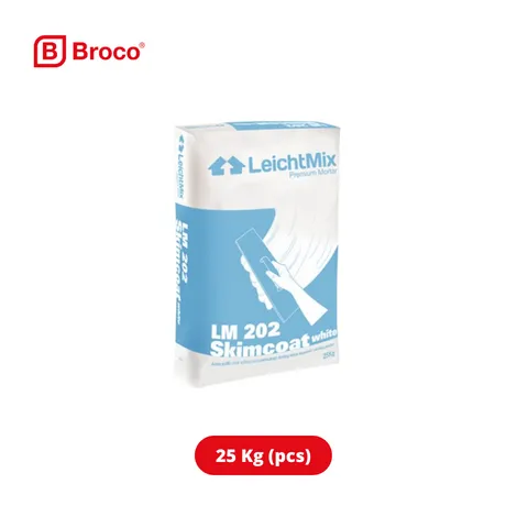 Broco Leichtmix Skimcoat Acian Putih 25 Kg - Cahaya Anugerah Sakti