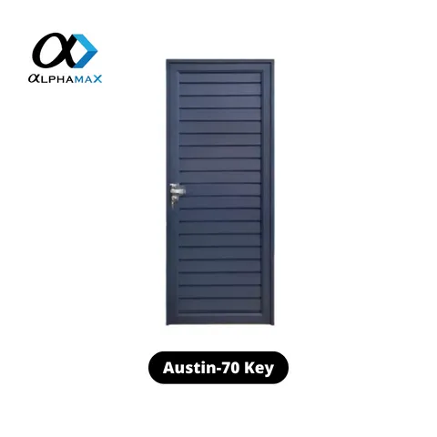 Alphamax Austin-70 Key Pintu Aluminium Hitam Kiri - Surabaya