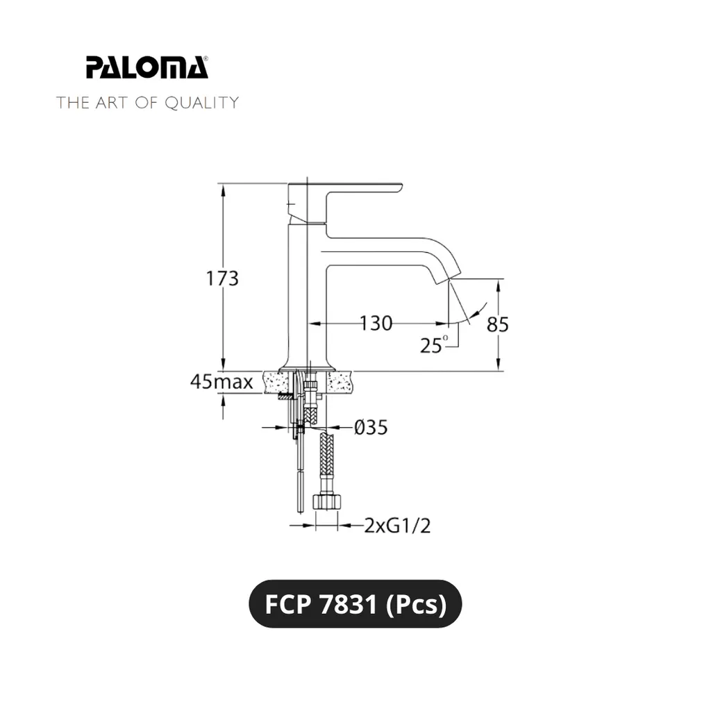 Paloma FCP 7831 Kran Wastafel Pcs - Surabaya