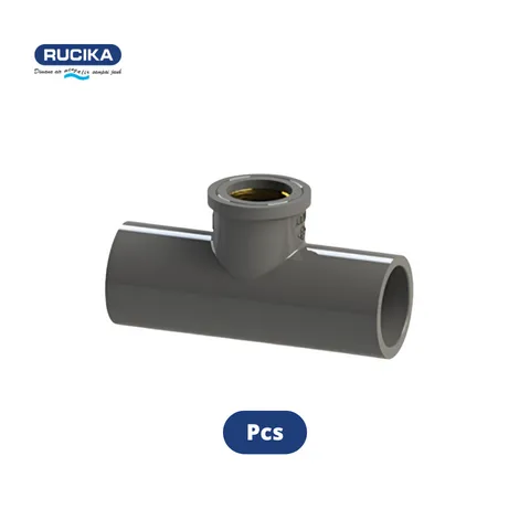 Rucika Pipa Fitting Faucet Tee Kuningan AW ½" - Sumber Sentosa