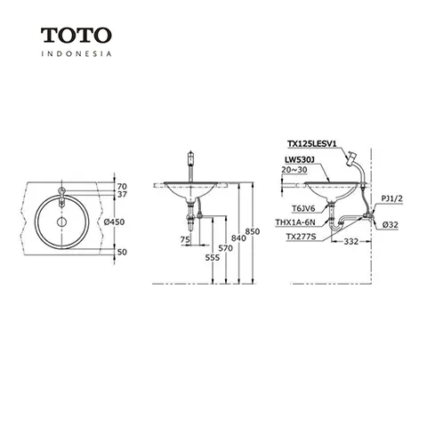 TOTO LW 530 J Pcs - Surabaya