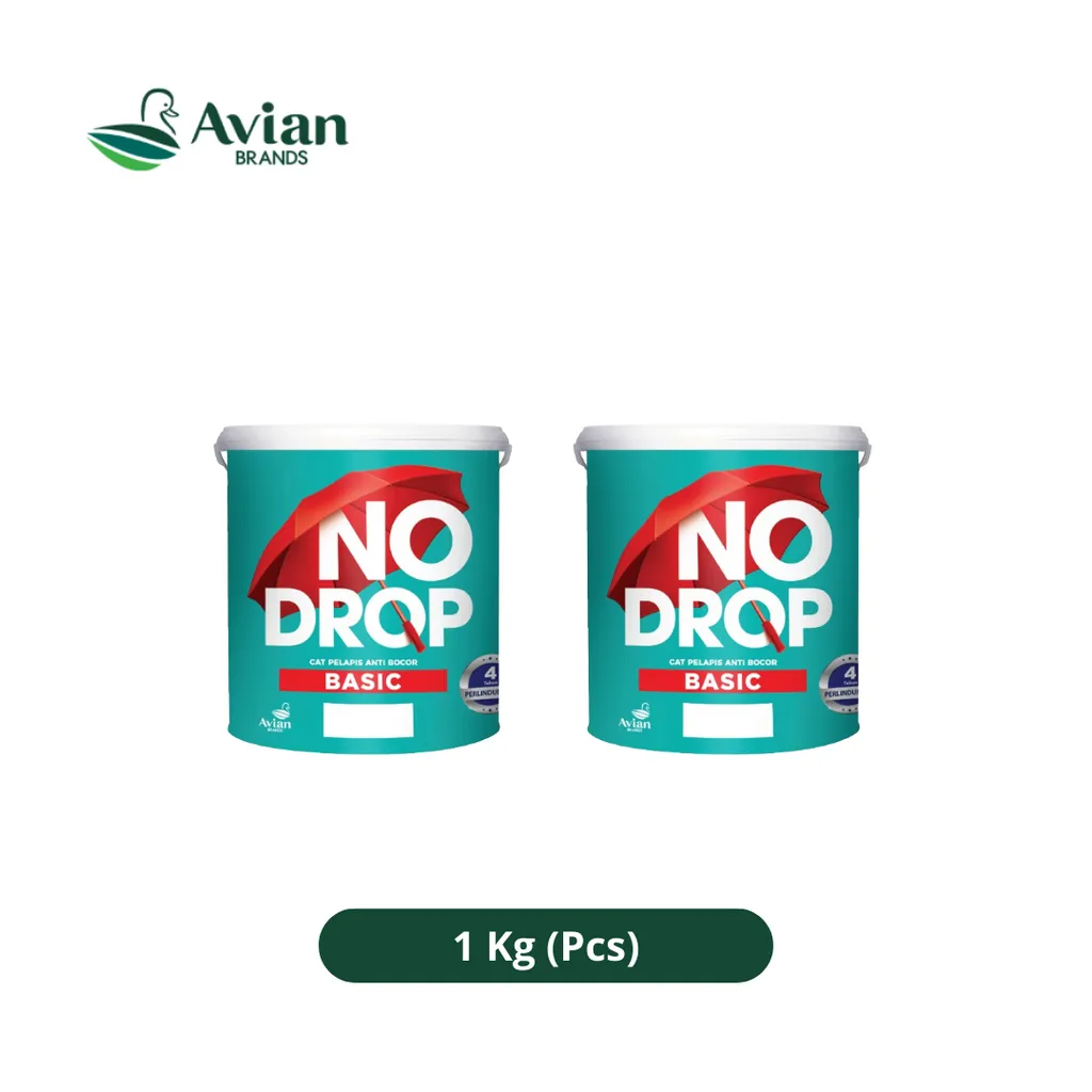 Avian No Drop Basic Cat Pelapis Anti Bocor 1 Kg Abu - Abu 1 Kg - Sumber Sentosa