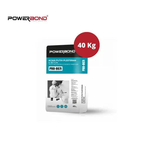 Powerbond Acian Putih Plesteran 40 Kg Sak - Surabaya
