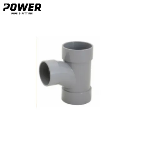 Power Fitting Pipa uPVC Large Radius Tee D Pcs 6" x 4" - Surabaya