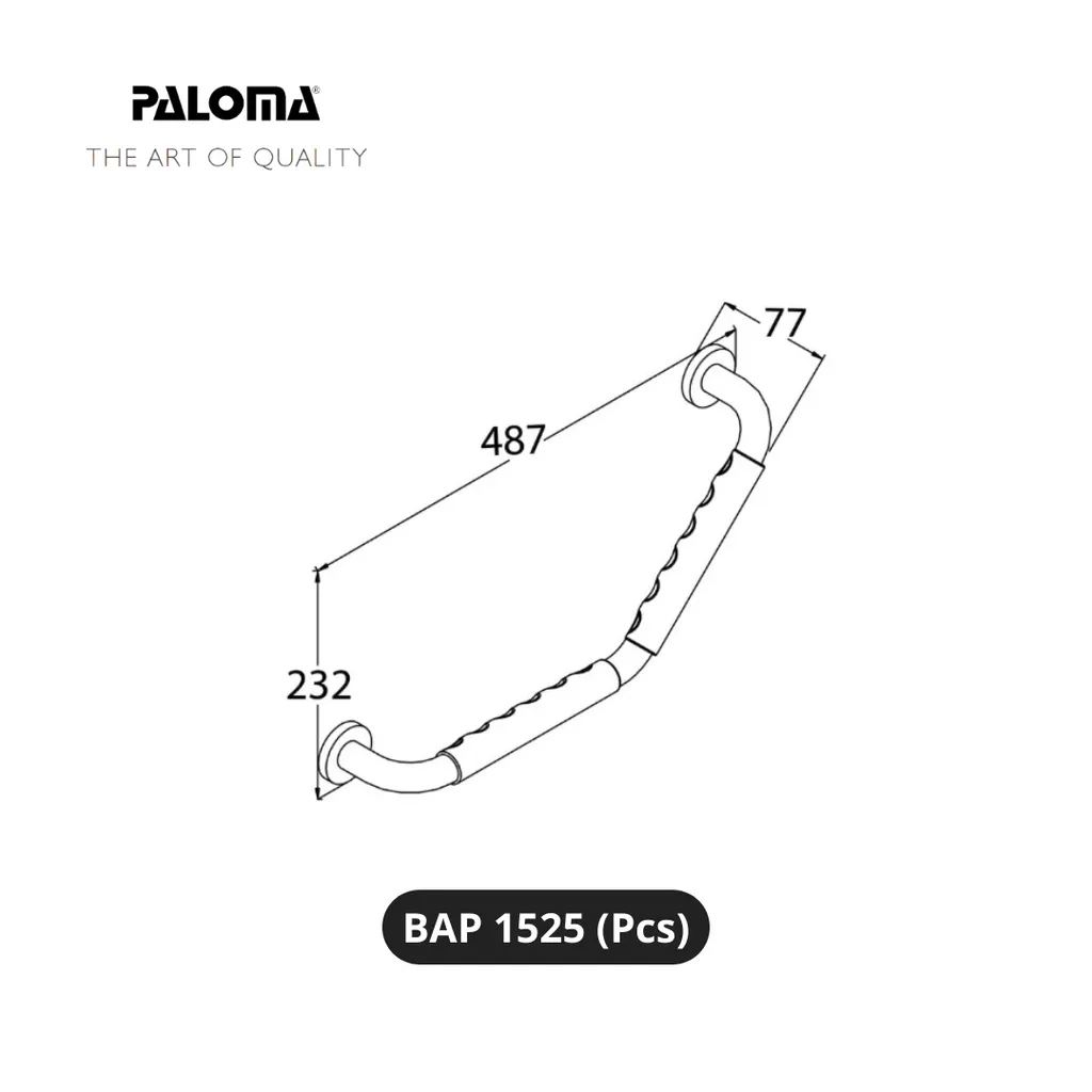 Paloma BAP 1525 Handle L Bathtub Toilet Pcs - Surabaya