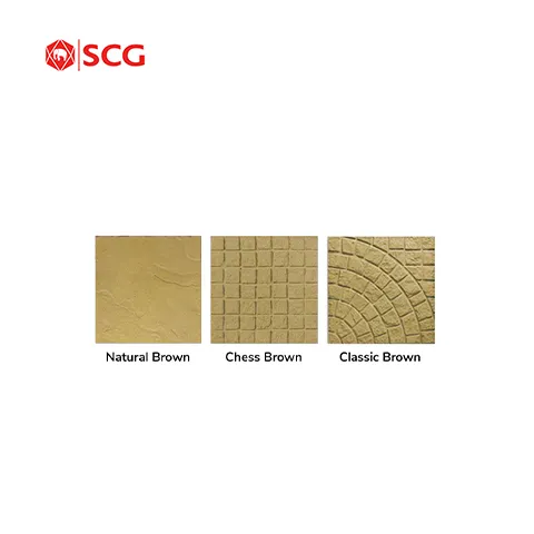 SCG Concrete Tile Natura 13.80 Kg/Pcs Chess Red - Surabaya