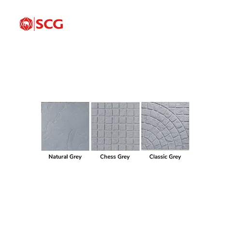 SCG Concrete Tile Natura 13.80 Kg/Pcs ChessGrey - Surabaya