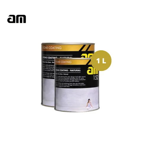 AM 152 Pelapis Batu Alam Natural 1 Liter Set - Surabaya