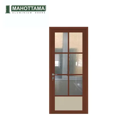 Mahottama Mas32 Ivory Brown - Pintu Aluminium 80 x 200 Cm 80 x 200 Cm Kanan - Surabaya