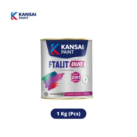 Kansai Paint Ftalit Duo Cat Kayu & Besi 1 Kg Putih - Surabaya