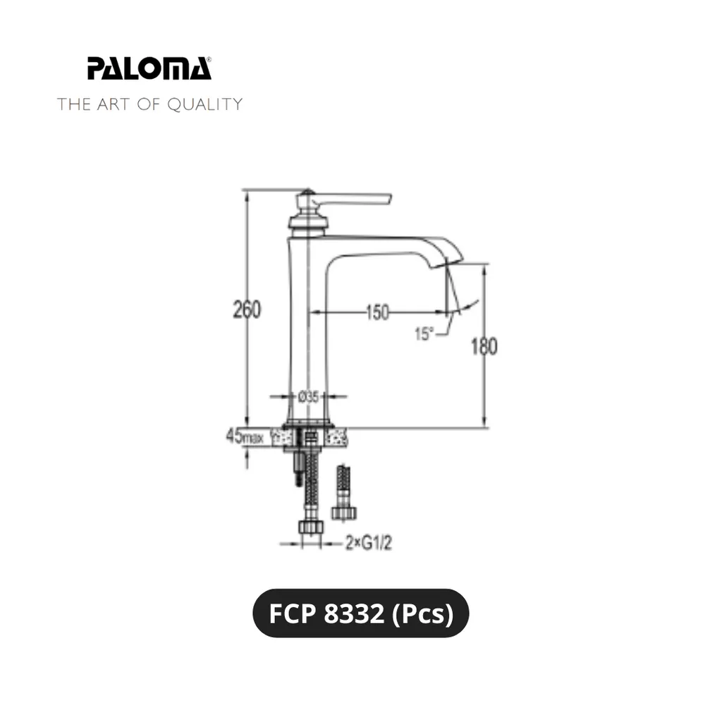 Paloma FCP 8332 Kran Wastafel Pcs - Surabaya