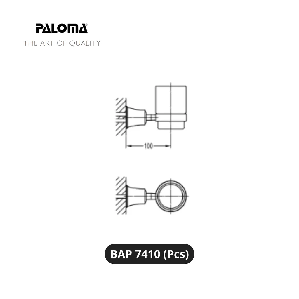Paloma BAP 7410 Holder Tempat Gelas Sikat Gigi Pcs - Surabaya