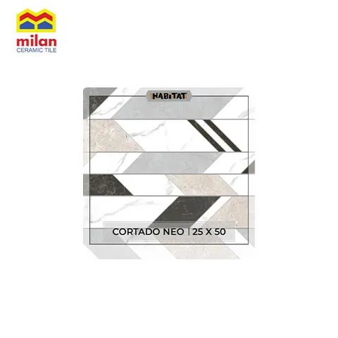 Milan Keramik Habitat Cortado Neo 25X50 25 Cm x 50 Cm - Surabaya