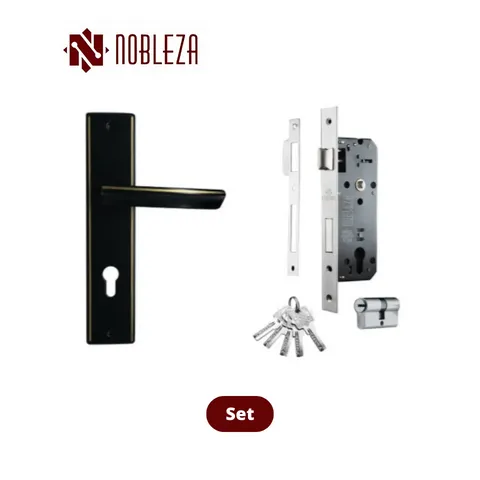 Nobleza Door Handle Black Aurora
