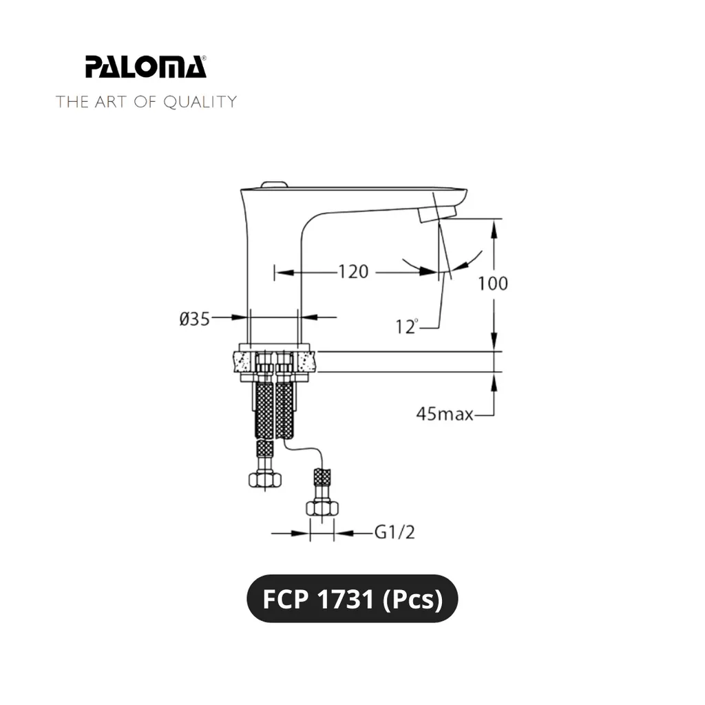 Paloma FCP 1731 Kran Wastafel