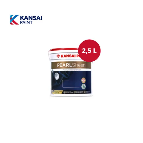 Kansai Paint Pearl Sheen Cat Tembok Interior 2,5 L 109-Imperial Grey - Surabaya